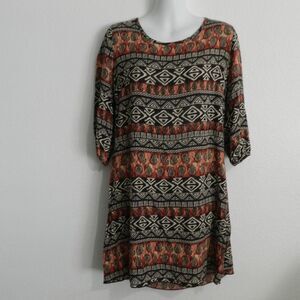 NWT Vibe mixed tribal/paisley print, rope tie beach/pool cover up/dress